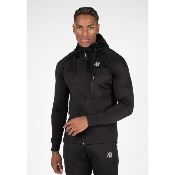 Scottsdale Kurtka dresowa - Czarny. Czarne kurtki męskie GORILLA WEAR, s, bez wzorów, z dresówki, bez kaptura. Za 258.00 zł.