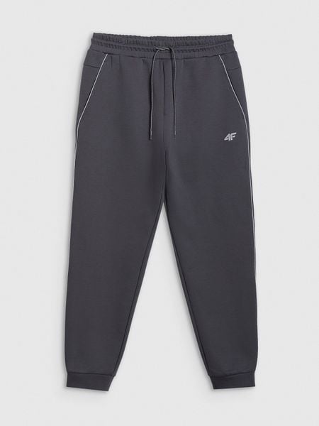 4F Spodnie dresowe joggery męskie - szare L. Szare spodnie dresowe męskie 4f, bez wzorów, z dresówki. Za 189.99 zł.