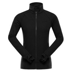 Bluza damska turystyczna szybkoschnąca Alpine Pro Querta 2. Czarne bluzy bez kaptura damskie Alpine Pro, xl, z elastanu. Za 209.00 zł.