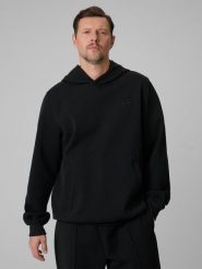 4F Bluza dresowa regular z kapturem męska - czarna XXL. Czarne bluzy z kapturem męskie 4f, m, z dresówki. Za 249.99 zł.