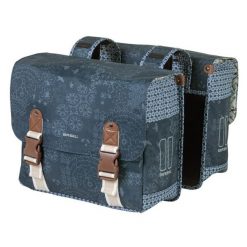 Podwójna sakwa „Boheme-Double. Niebieskie shopper bag damskie BASIL, bez wzorów, z nadrukiem, bez dodatków. Za 372.95 zł.