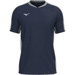 Koszulka treningowa Mizuno Team. Niebieskie t-shirty damskie Mizuno, m, bez wzorów, z materiału, bez kołnierzyka. Za 138.50 zł.