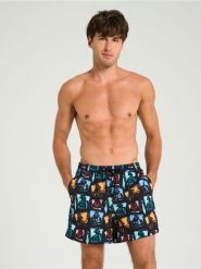 Szorty kąpielowe Star Wars - czarny. Czarne szorty sportowe męskie Sinsay, l. Za 39.99 zł.
