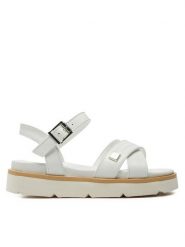 Patrizia Pepe Sandały PJ296.30 M Biały. Białe sandały dziewczęce Patrizia Pepe, ze skóry, bez zapięcia. Za 339.99 zł.