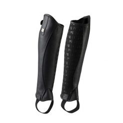 Skórzane mini-czapki Premier Equine Actio. Czarne czapki męskie PREMIER EQUINE, z aplikacjami, ze skóry, eleganckie. Za 341.00 zł.
