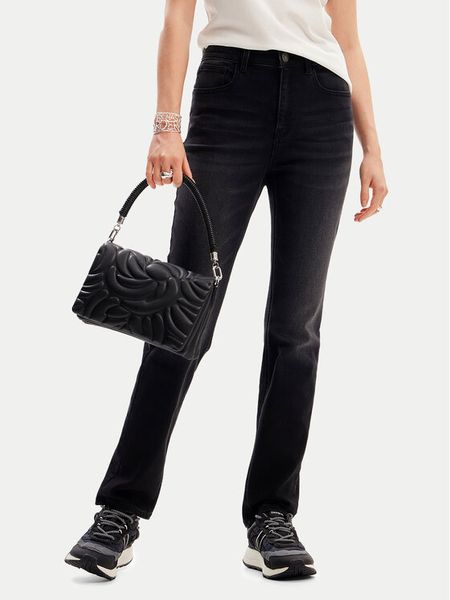 Desigual Jeansy Carmela 24WWDD95 Czarny Skinny Fit. Czarne jeansy damskie Desigual. Za 199.99 zł.