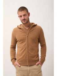 Just Cashmere Kaszmirowy kardigan "Elliot" w kolorze jasnobrązowym rozmiar: XXL. Brązowe kardigany męskie Just Cashmere, xxl, bez wzorów, z kaszmiru, bez kołnierzyka. Za 456.99 zł.