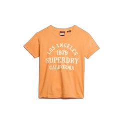 Koszulka damska Superdry Surf. Brązowe bluzki damskie Superdry., bez wzorów, eleganckie, bez kołnierzyka, bez ramiączek. W wyprzedaży za 140.65 zł.