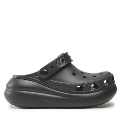 Klapki Crocs. Czarne klapki damskie Crocs, bez wzorów, bez obcasa. Za 319.99 zł.