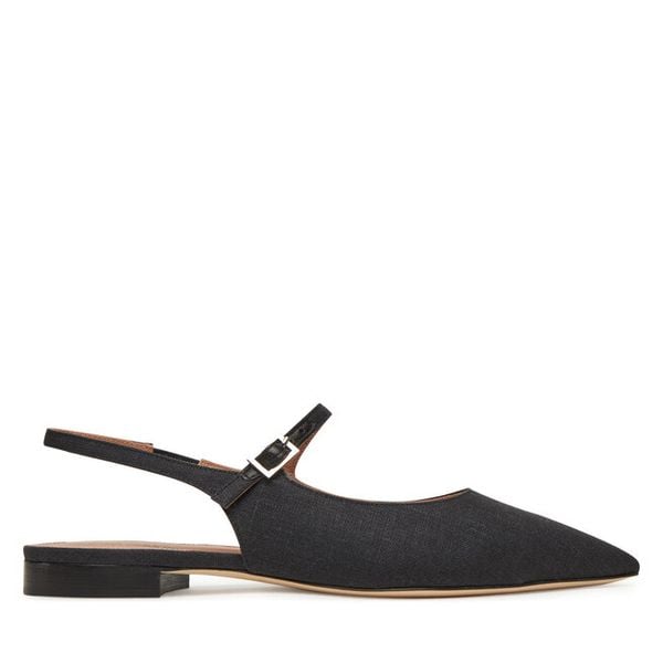 Sandały MALONE SOULIERS. Czarne sandały damskie MALONE SOULIERS, bez wzorów, bez obcasa, na płaskiej podeszwie. Za 1,649.00 zł.