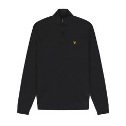 Bluza z zamkiem 1/4 Lyle & Scott Tech Midlayer. Czarne bluzy bez kaptura męskie LYLE AND SCOTT. Za 391.90 zł.