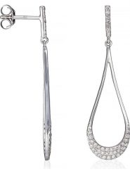 Maison héritage PARIS Złote kolczyki-wkrętki "Gouttes d'amour précieuses" z diamentami rozmiar: onesize. Szare kolczyki damskie maison héritage PARIS, z diamentem, złote. Za 2,174.99 zł.