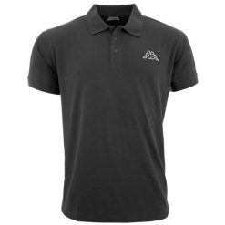 Koszulka polo, męska z krótkim rękawem Kappa Peleot Polo. Czarne koszulki polo męskie Kappa, m, bez wzorów, bez ramiączek. Za 79.99 zł.