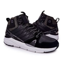 Wysokie Sportowe Męskie Buty Big Star II174223 Czarne. Czarne buty sportowe na co dzień męskie ze skóry, bez zapięcia. Za 397.00 zł.