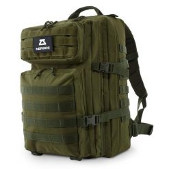 NERSIDE Plecak Kinman 45L zielony. Zielone plecaki damskie NERSIDE, z aplikacjami, z materiału, militarne. Za 150.05 zł.