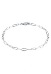 Elli Damski Oval Basic łańcuszek Blogger Trend w srebrze próby 925 Sterling Silver Bransoletki 1 ct. Szare bransoletki damskie Elli, srebrne. Za 241.39 zł.