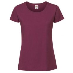 Koszulka Damska Iconic 190. Brązowe bluzki damskie Fruit of the Loom, xl, bez wzorów, sportowe, bez kołnierzyka, bez ramiączek. Za 38.99 zł.