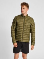 Kurtka sportowa puchowa męska Hummel Red. Zielone kurtki treningowe męskie HUMMEL, l, bez wzorów, z puchu. Za 232.35 zł.