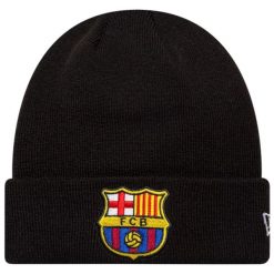 Czapka męska Core Cuff Beanie FC Barcelona Hat. Niebieskie czapki męskie New Era, bez wzorów. Za 129.99 zł.