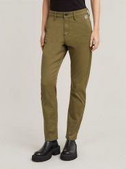 G-Star Spodnie chino w kolorze khaki rozmiar: W29/L32. Brązowe spodnie materiałowe damskie G-Star, bez wzorów, retro. Za 210.95 zł.