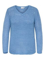 ONLY Carmakoma Sweter w kolorze niebieskim rozmiar: XL-54. Niebieskie swetry klasyczne damskie Only Carmakoma, xl, ze splotem, bez kołnierzyka. Za 104.99 zł.