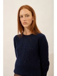 Just Cashmere Kaszmirowy sweter "Nadia" w kolorze granatowym rozmiar: XL. Niebieskie swetry klasyczne damskie Just Cashmere, xl, z kaszmiru, bez kołnierzyka. Za 717.99 zł.