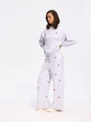Bluza z bawełną - jasnoszary. Szare bluzy bez kaptura damskie Reserved, l, z bawełny. Za 139.99 zł.