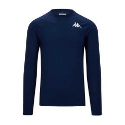 Koszulka z długim rękawem Kappa Vurbat. Niebieskie bielizna termoaktywna męska Kappa, bez ramiączek, na fitness i siłownię. Za 195.00 zł.