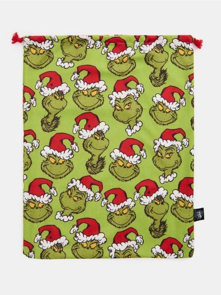 Torba worek Grinch - zielony. Zielone torebki klasyczne damskie Sinsay, bez wzorów, bez dodatków. W wyprzedaży za 8.99 zł.