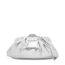 Torebka Valentino. Szare torebki klasyczne damskie Valentino, bez wzorów, wizytowe, bez kołnierzyka, bez ramiączek. Za 549.99 zł.