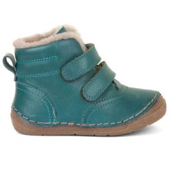Buty ocieplane dziecięce Froddo na rzepy zimowe kozaki turkusowe (G2110113-6). Niebieskie buty zimowe męskie Froddo, na zimę, bez zapięcia. Za 179.00 zł.