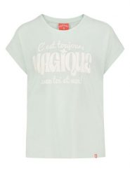 Eight2Nine Koszulka w kolorze jasnozielonym rozmiar: S. Zielone bluzki damskie Eight2Nine, s, bez wzorów, z bawełny, bez kołnierzyka, bez ramiączek. Za 56.39 zł.