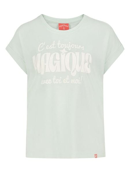 Eight2Nine Koszulka w kolorze jasnozielonym rozmiar: S. Zielone bluzki damskie Eight2Nine, s, bez wzorów, z bawełny, bez kołnierzyka, bez ramiączek. Za 56.39 zł.