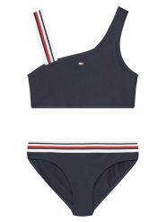 Tommy Hilfiger Strój kąpielowy UG0UG00805 Granatowy. Niebieskie stroje kąpielowe dziewczęce Tommy Hilfiger, bez wzorów, z syntetyku. Za 139.99 zł.