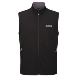 Męska Kamizelka Softshell Bradwell III. Czarne kamizelki męskie Regatta, m, bez wzorów, z softshellu, bez kaptura. Za 149.99 zł.