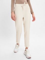 Comma casual identity spodnie skórzane Kobiety Sztuczne włókno beżowy, 34. Brązowe spodnie materiałowe damskie comma casual identity, bez wzorów, ze skóry, casualowe. Za 279.95 zł.