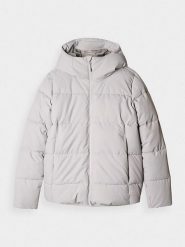 4F Kurtka pikowana w kolorze jasnoszarym rozmiar: XL. Szare kurtki damskie 4f, m, bez wzorów, bez kaptura. Za 218.05 zł.