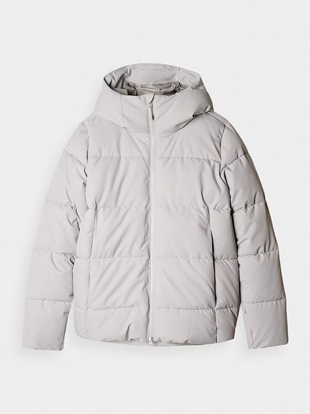 4F Kurtka pikowana w kolorze jasnoszarym rozmiar: XL. Szare kurtki damskie 4f, m, bez wzorów, bez kaptura. Za 176.50 zł.