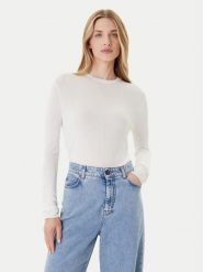 Calvin Klein Sweter LV044C339G Écru Regular Fit. Swetry klasyczne damskie CALVIN KLEIN, s, z wiskozy, bez kołnierzyka. Za 309.99 zł.