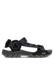 Jack Wolfskin Sandały Ridge A65590 Czarny. Czarne obuwie trekkingowe damskie Jack Wolfskin, bez wzorów, z materiału, bez obcasa. Za 379.99 zł.