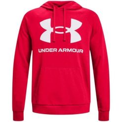 Męska Bluza Polarowa Rival. Białe bluzy sportowe męskie Under Armour, bez wzorów, z bawełny, bez kołnierzyka, bez ramiączek. Za 293.75 zł.