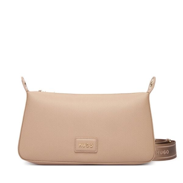 Torebka HUGO. Brązowe listonoszki damskie Hugo, bez wzorów, bez dodatków. Za 629.99 zł.