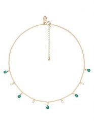 U.S. Polo Assn. Pozłacany naszyjnik z kamieniami ozdobnymi - dł. 36 cm rozmiar: onesize. Zielone naszyjniki damskie U.S. Polo Assn., metalowe. Za 69.99 zł.