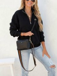 Milan Kiss Bluza w kolorze czarnym rozmiar: L. Czarne bluzy bez kaptura damskie Milan Kiss, l. Za 122.67 zł.