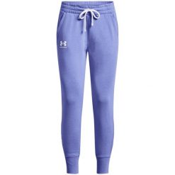 Spodnie dresowe damskie Under Armour Rival Fleece. Fioletowe spodnie sportowe damskie Under Armour, s, z dresówki. Za 191.92 zł.