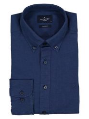 Hackett London Koszula - Tailored fit - w kolorze granatowym rozmiar: S. Niebieskie koszule męskie Hackett London, s, bez wzorów, bez kołnierzyka, bez ramiączek. Za 260.99 zł.