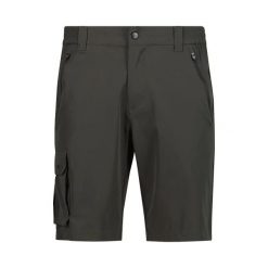Bermudy z kieszeniami cargo CMP Stretch. Zielone szorty męskie CMP, bez wzorów. Za 174.32 zł.
