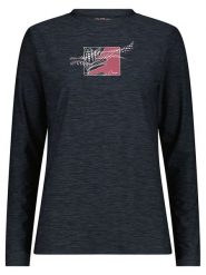 CMP Koszulka funkcyjna w kolorze granatowym rozmiar: 38. Niebieskie bluzki sportowe damskie CMP, z materiału, bez kołnierzyka, bez ramiączek. Za 124.95 zł.