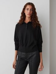 OPUS Sweter "Geigi" w kolorze czarnym rozmiar: 40. Czarne swetry klasyczne damskie Opus, bez kołnierzyka. Za 207.39 zł.