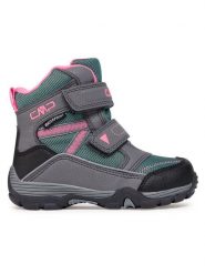 CMP Śniegowce Kids Pyry Snow Boot Wp 38Q4514 Szary. Szare buty zimowe chłopięce CMP, ze skóry, bez zapięcia. Za 199.00 zł.